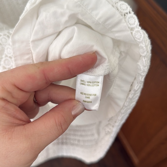 Garnet Hill all white summer dress size 10 - Picture 8 of 9